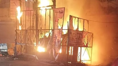 Transformer caught fire on Diwali in Shahjahanpur