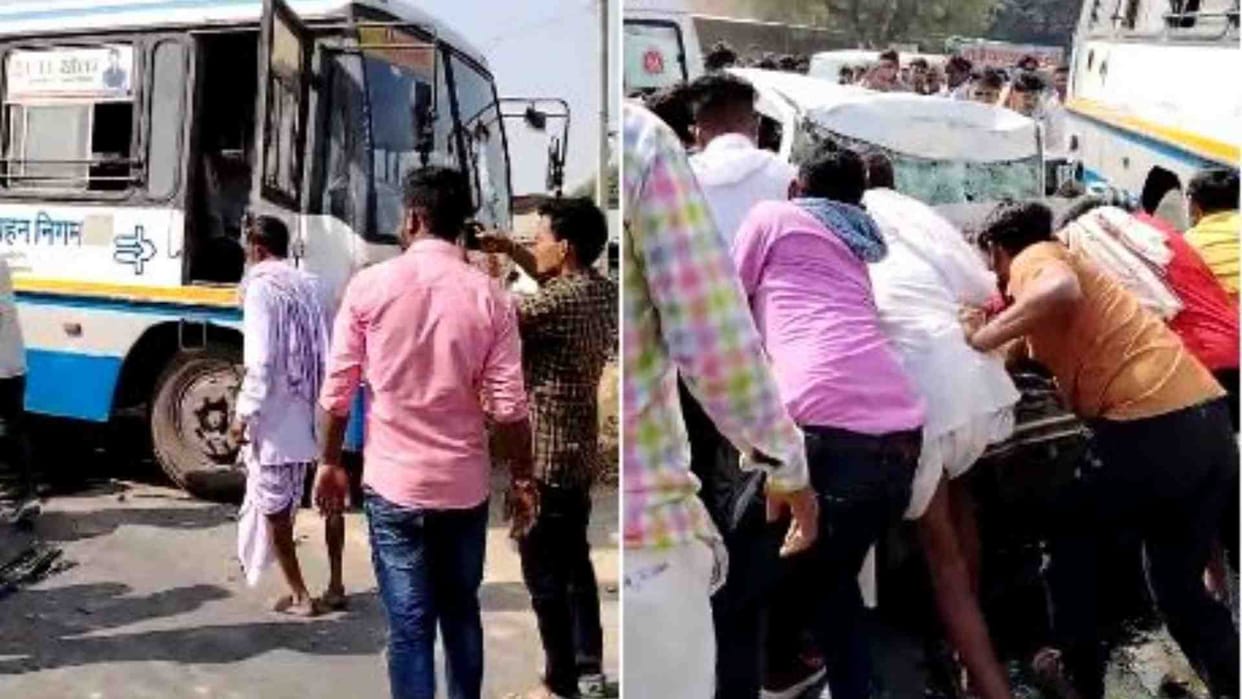 Four killed in collision between roadways bus and car in Gangapur City