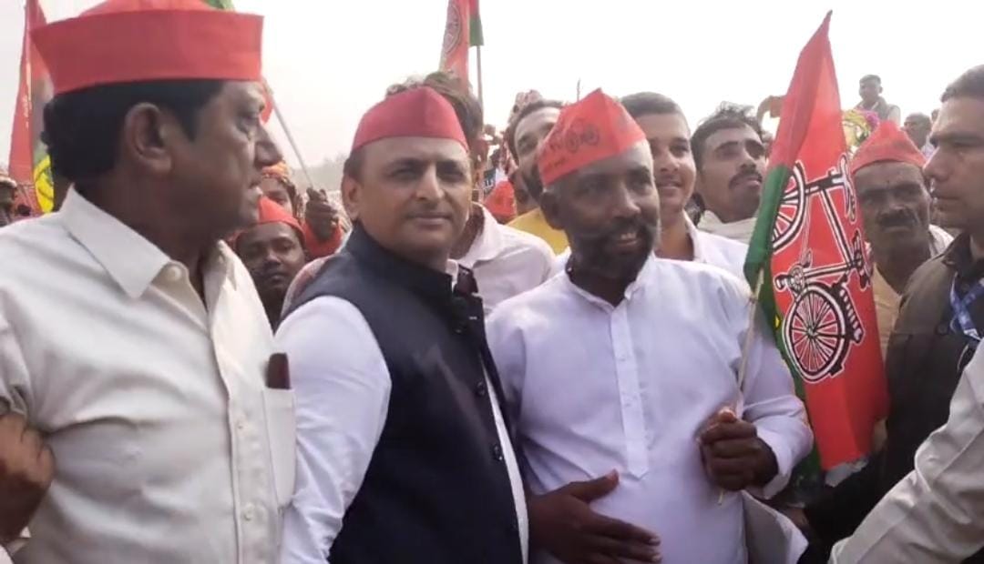 MP Election: SP chief Akhilesh Yadav reached Katni, addressed the gathering
