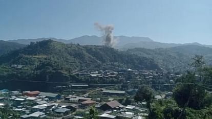 Myanmar army airstrike on rebels near india border over 5000 enter Mizoram seeking asylum