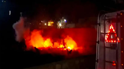 Fire broke out in the ramparts due to firecrackers in Jaisalmer