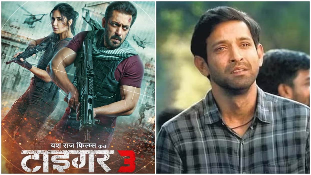 Tuesday Box office collection Salman khan Katrina Kaif Tiger 3 day 10 Vikrant 12th fail khichdi 2 earnings