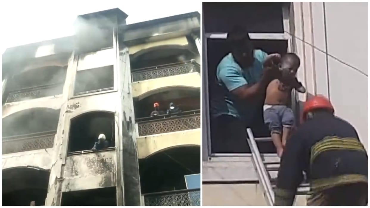 Hyderabad Building Fire: Six Persons Dead in Fire Accident at Nampally Telangana Nampalli Apartment News Updat