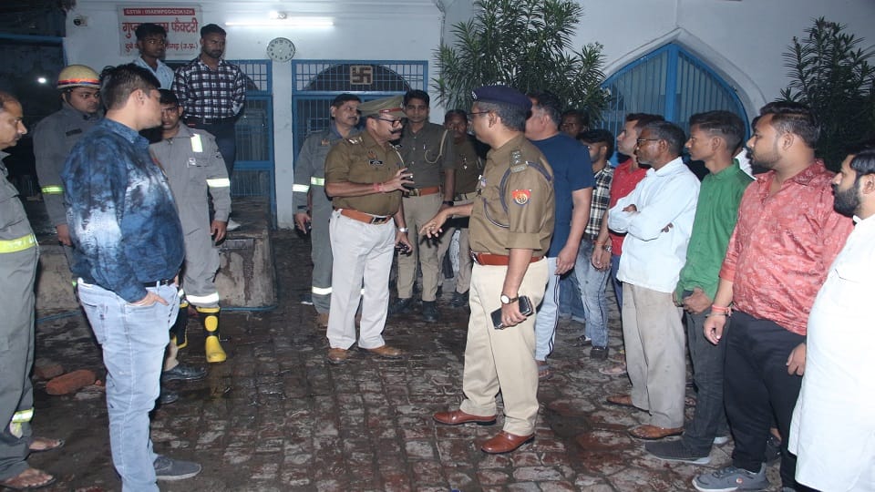Ammonia leak in candy factory