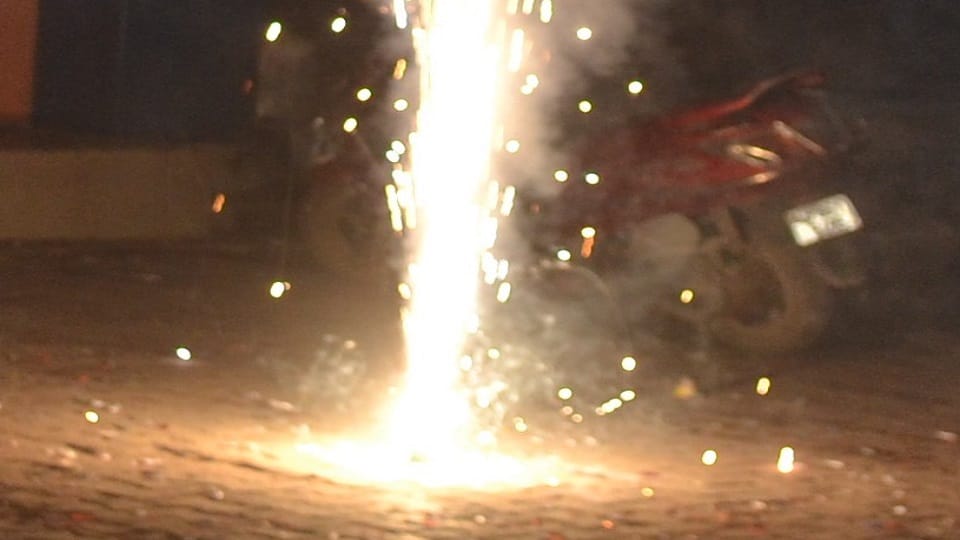 Fight between two parties over setting off fireworks