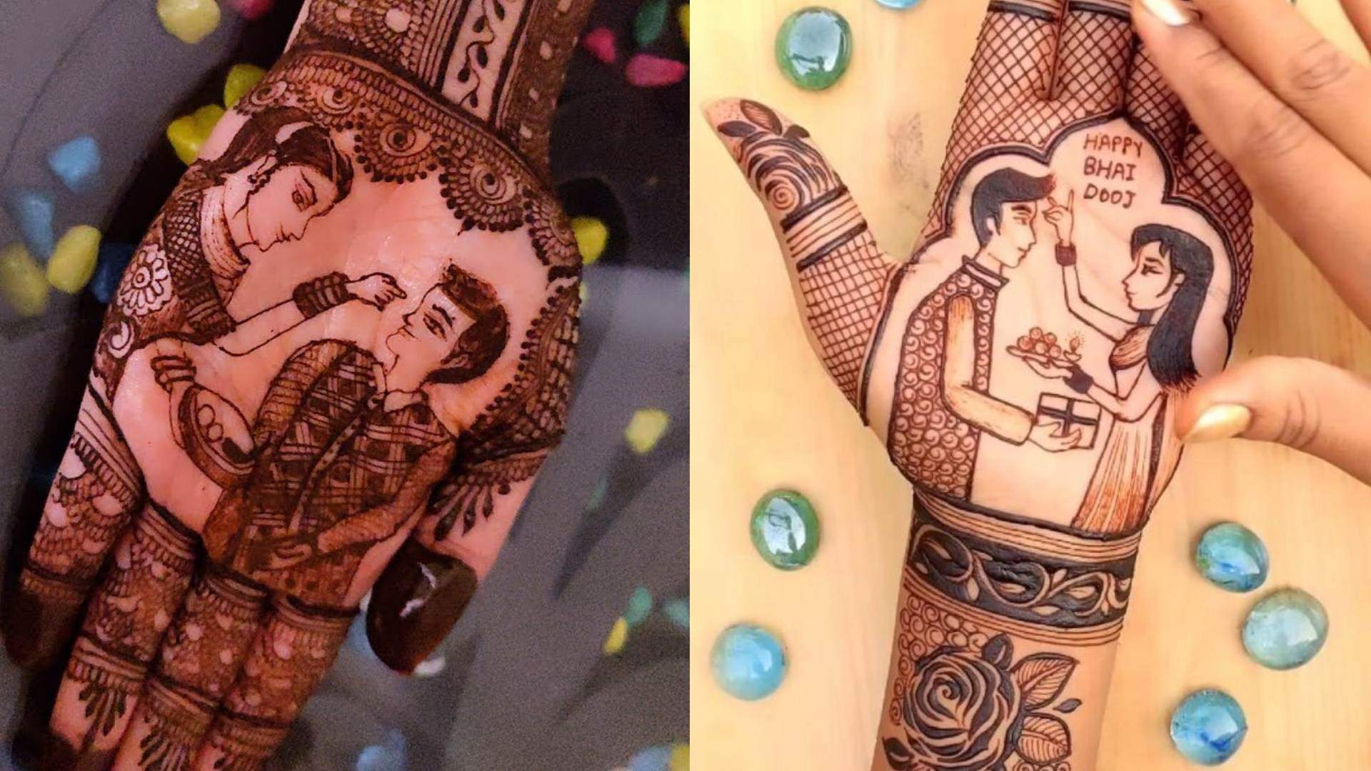 Bhai Dooj 2023 latest mehndi design for bhai dooj simple mehndi design front hand