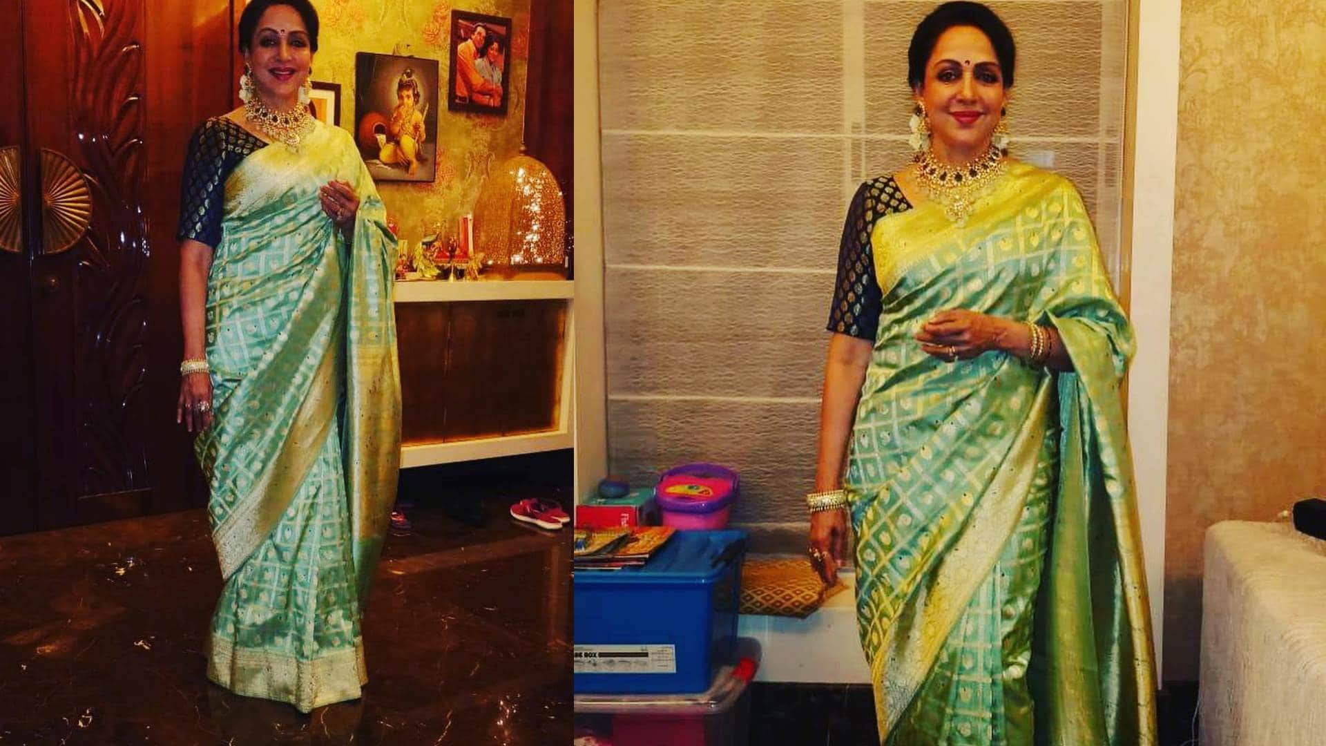 Chhath Puja 2023 hema malini saree collection for chhath puja