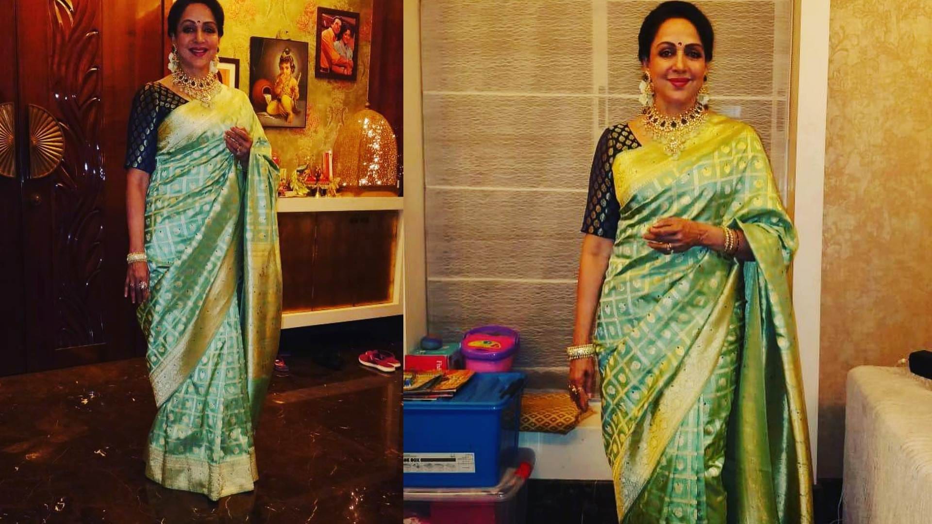 Chhath Puja 2023 hema malini saree collection for chhath puja