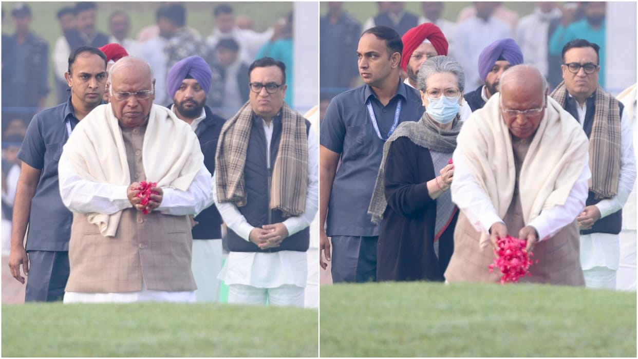 PM Modi Mallikarjun Kharge Sonia Gandhi pay tribute to Jawaharlal Nehru on his birth anniversary Updates