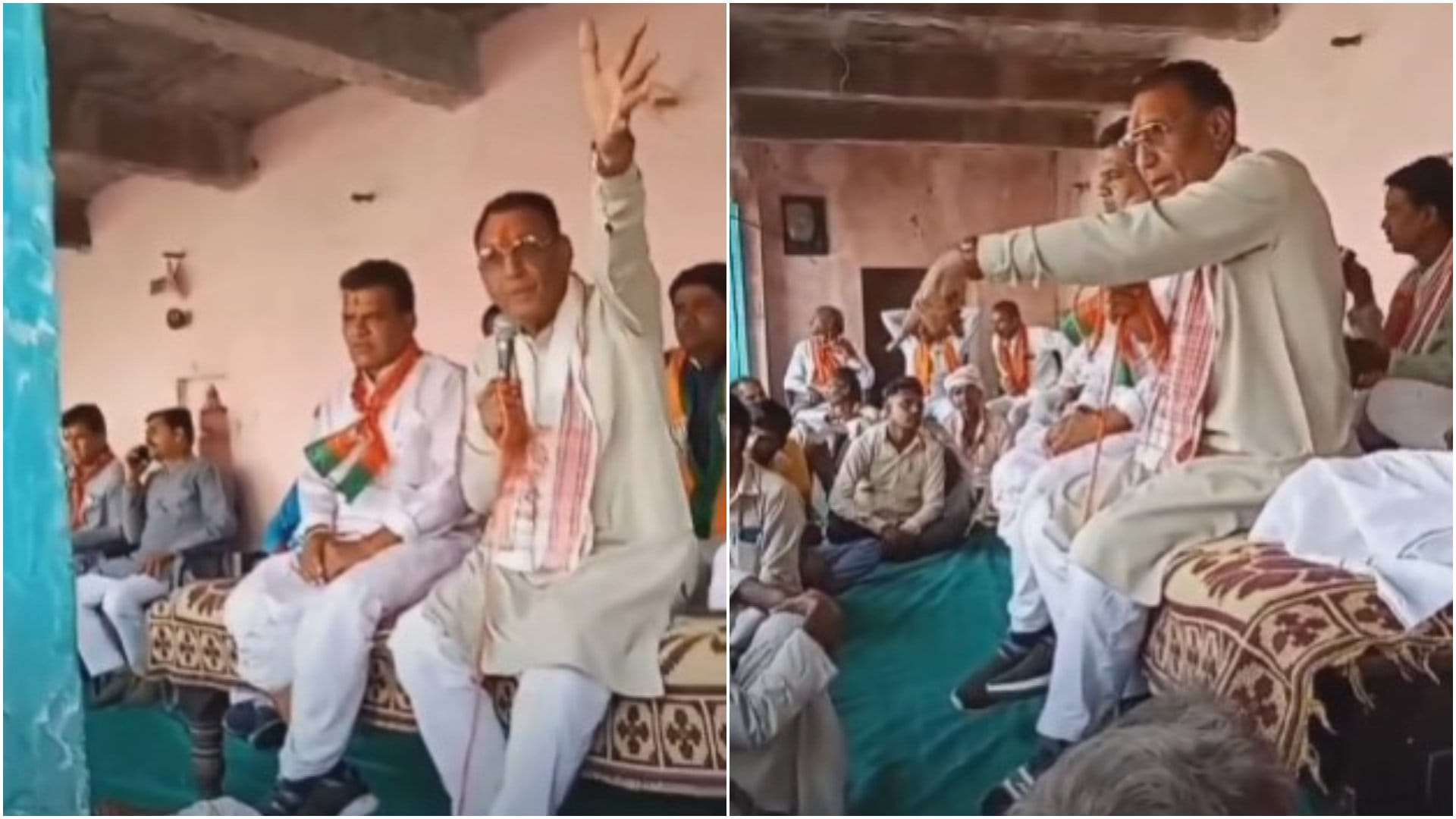 सभा करते बीजेपी प्रत्याशी नारायण सिंह पंवार