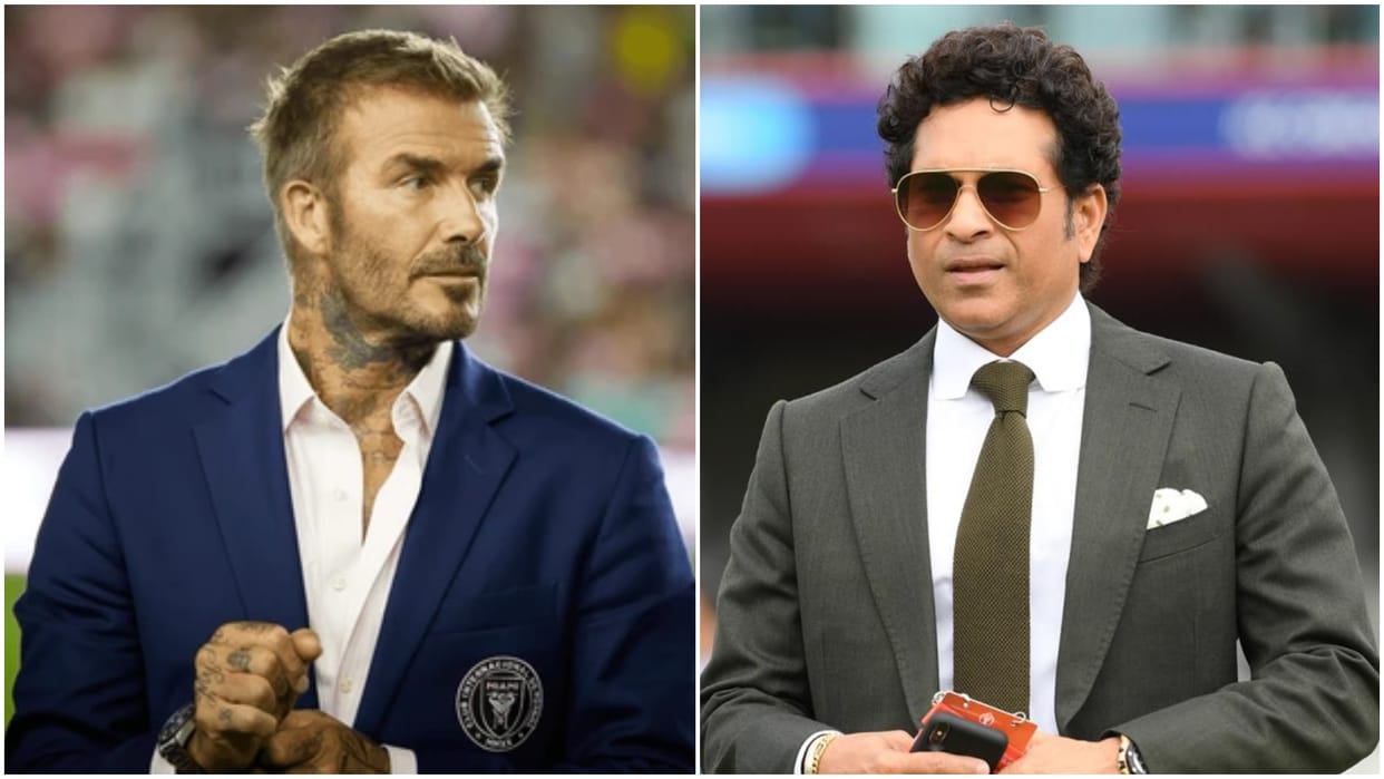 Football Legend David Beckham Likely To Attend IND vs NZ Semifinal Clash alongside Sachin Tendulkar WC 2023