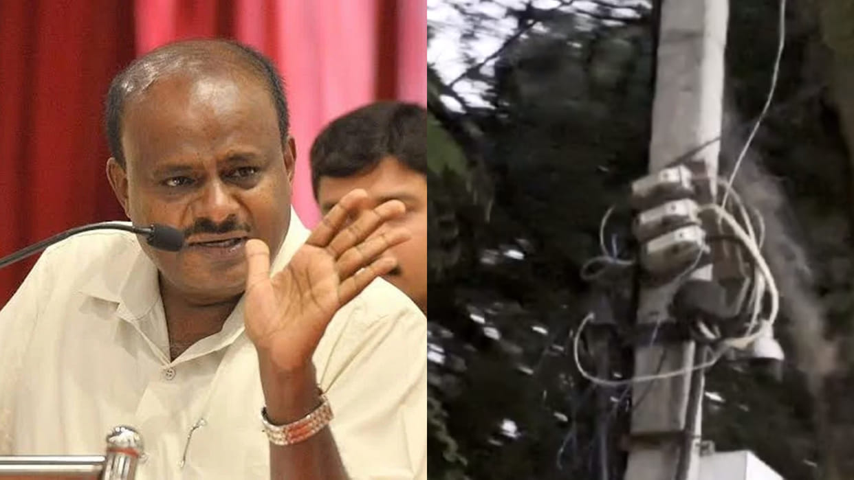 Congress has accused former CM Kumaraswamy of electricity theft