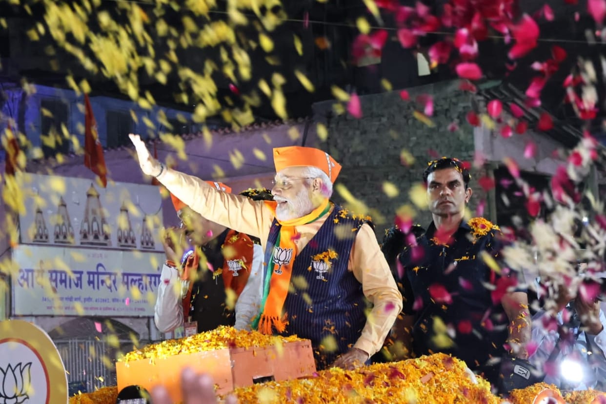 MP Eection 2023: Chief Minister Shivraj was not with Prime Minister Narendra Modi in the road show.
