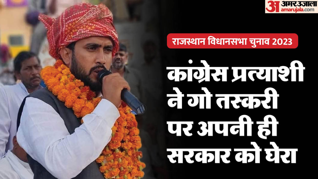 Rajasthan Election: congress tijara candidate imran khan blamed gehlot government for cow smuggling