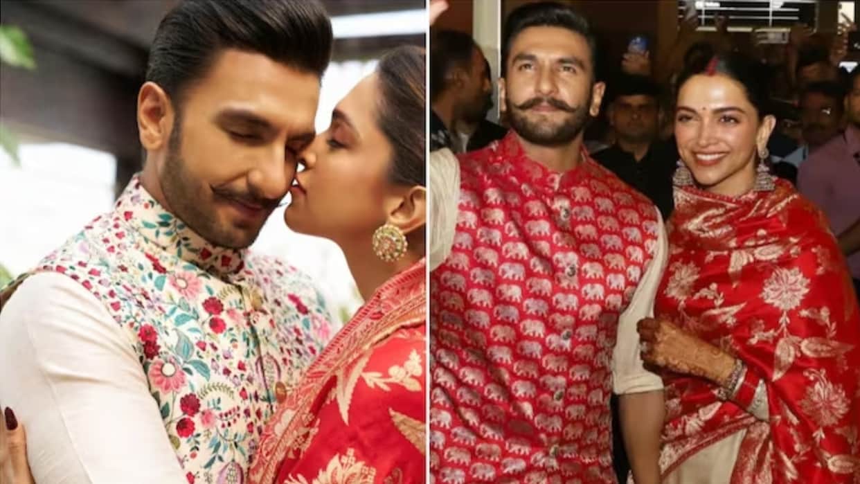 Bollywood actress Deepika Padukone repeated her wedding red dupatta this Diwali