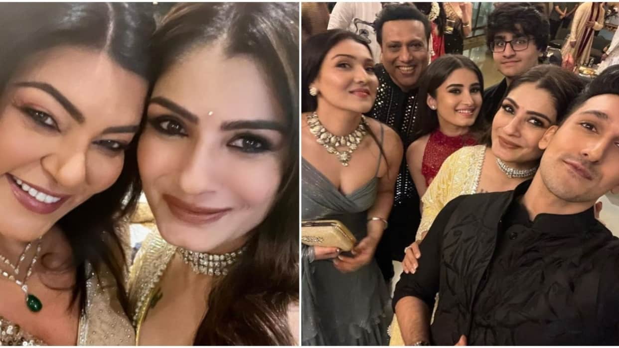 KGF Fame Raveena Tandon gives sweet peek into her Diwali celebrations with Sushmita Sen Govinda and close ones