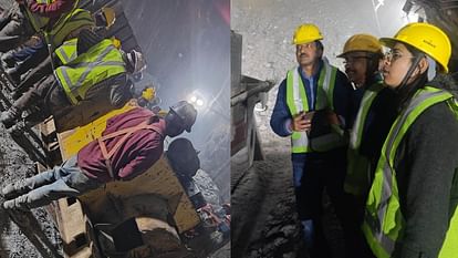 Uttarkashi Tunnel collapse rescue operation underway 40 labourers trapped tunnel Watch Photos read all Update