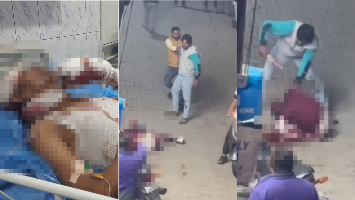 Yamunanagar: A young man sitting on a bike was attacked with a knife 13 times