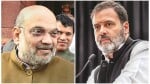 अमित शाह और राहुल गांधी।
