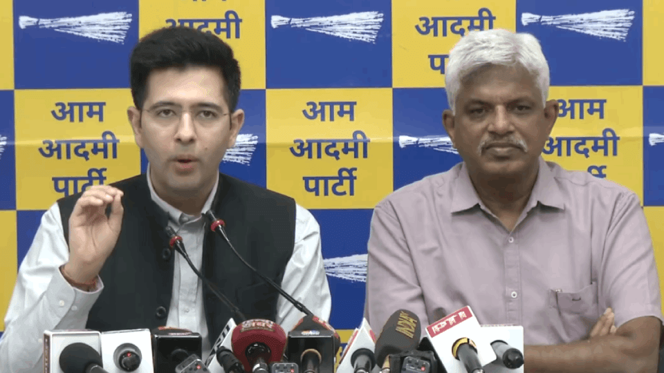 Raghav Chadha said efforts are being made to tarnish the image of CM Kejriwal In AAP press conference