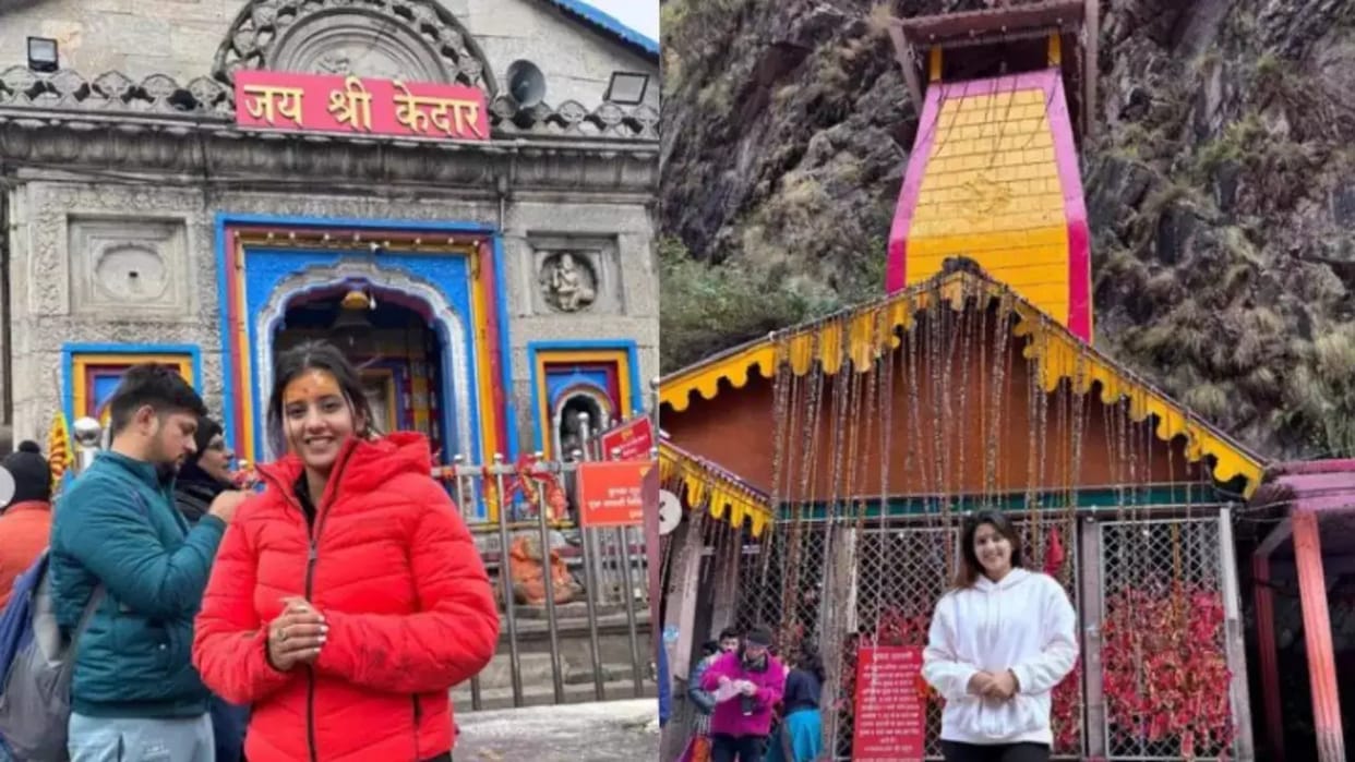 Anjali Arora did char dham yatra kedarnath badrinath yamunotri gangotri pictures surface on internet