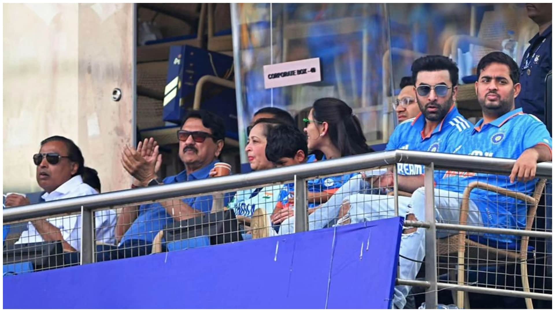 World Cup 2023 Celebrities at India vs New Zealand Semifinal From Rajnikanth Beckham to Ranbir Kapoor