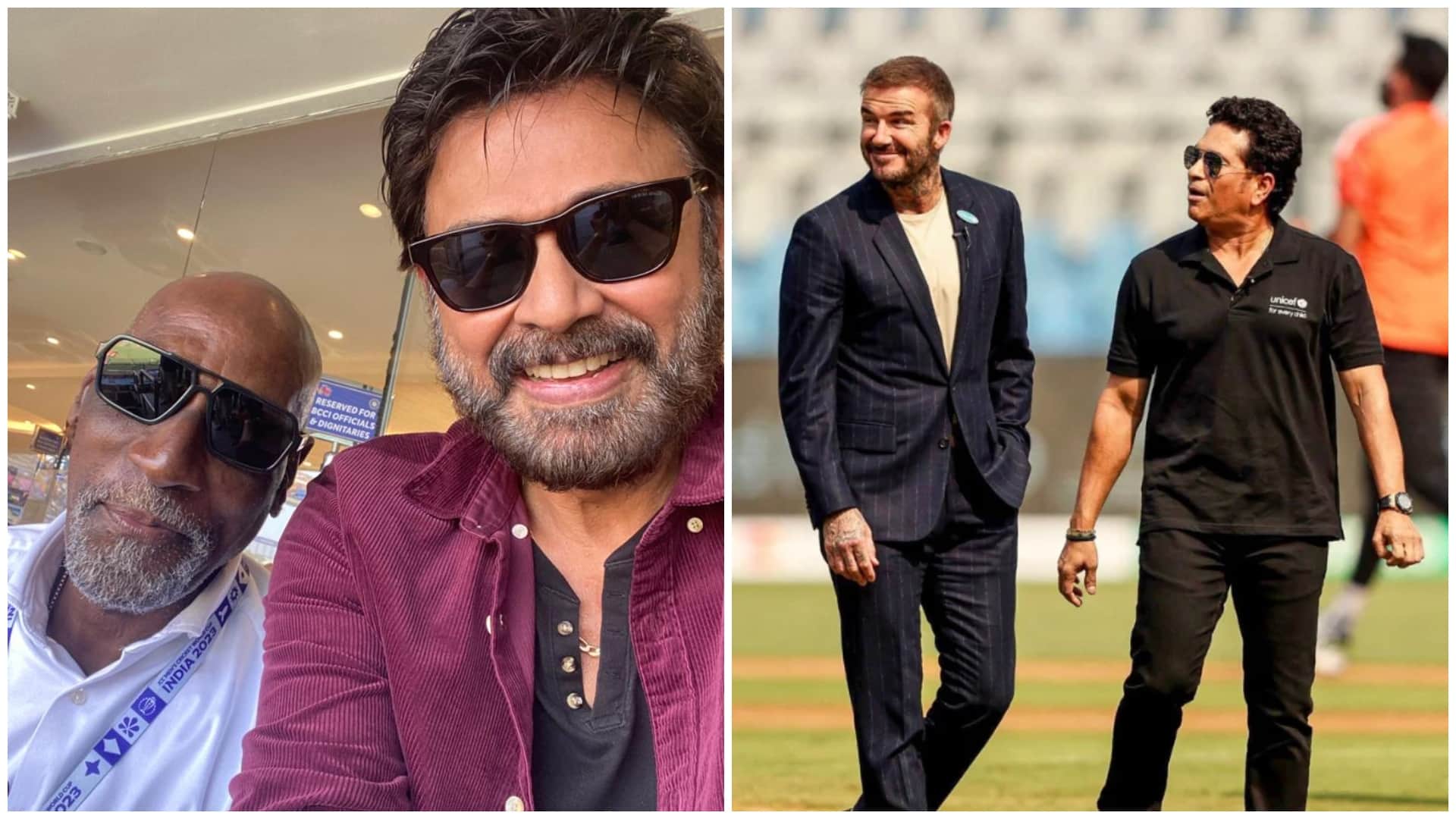 World Cup 2023 Celebrities at India vs New Zealand Semifinal From Rajnikanth Beckham to Ranbir Kapoor