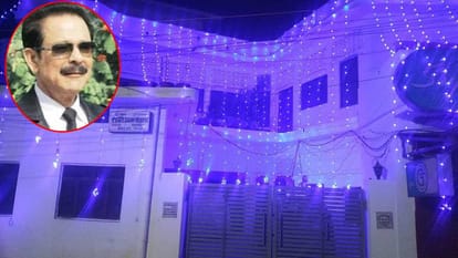 इसी घर में किराए पर रहते थे सहारा श्री, दिवाली पर सजा घर मगंलवार तक चमक रहा था, मगर निधन की खबर से उदासी बिखर गई।
