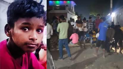 पीपीगंज में घटना के बाद रास्ता जाम करते ग्रामीण।