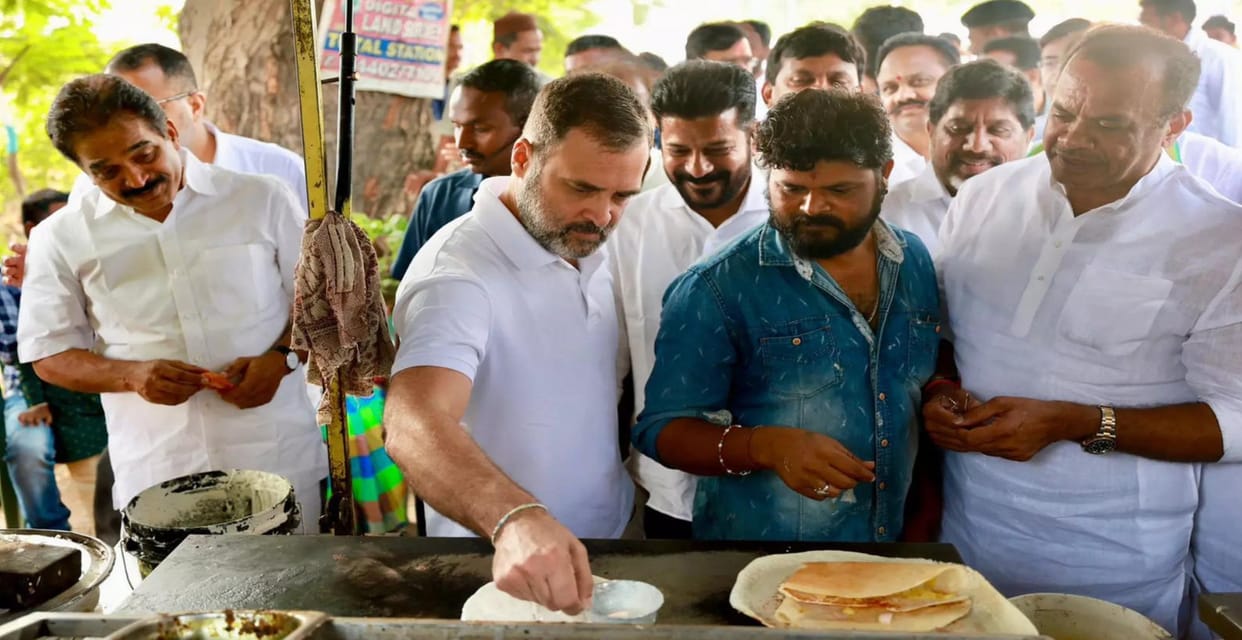 telangana assembly election making dosas to strret dance campaign innovative ways to impress voters owaisi rah