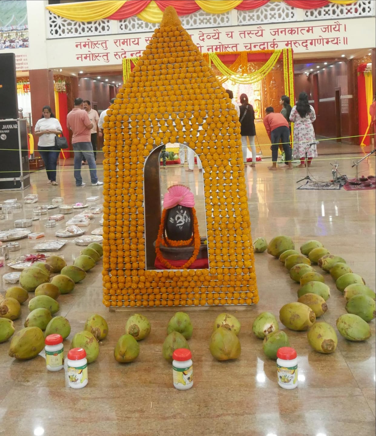 Chyawanprash was offered to Thakur ji to get relief from fever and chikungunya in Mani temple