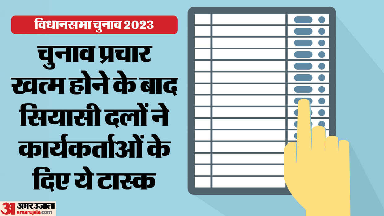 Assembly elections: After the rallies, BJP and congress started door to door campaign