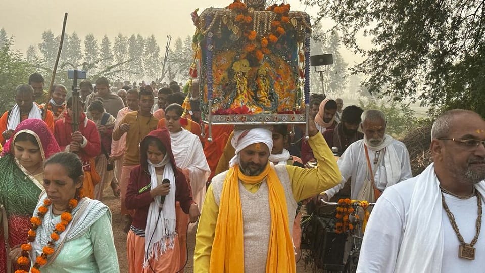 Radharani Braj Yatra reached Dhruvji's penance place mathura