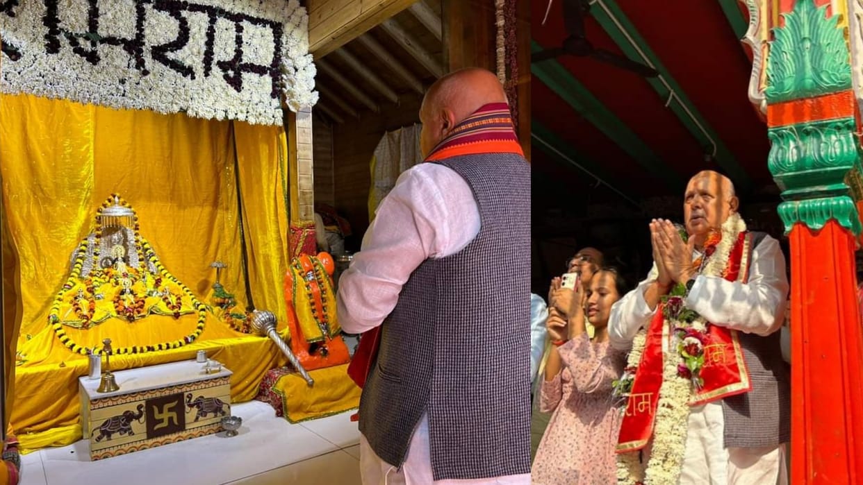 UP agriculture minister Surya Pratap Shahi on Ayodhya visit.