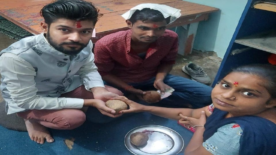 Hindu sister applies tilak on Muslim brother forehead on Bhai Dooj in Bareilly
