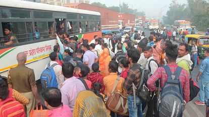 Transport Corporation arrangements collapsed on Bhai Dooj in Agra fight for seats in roadways buses