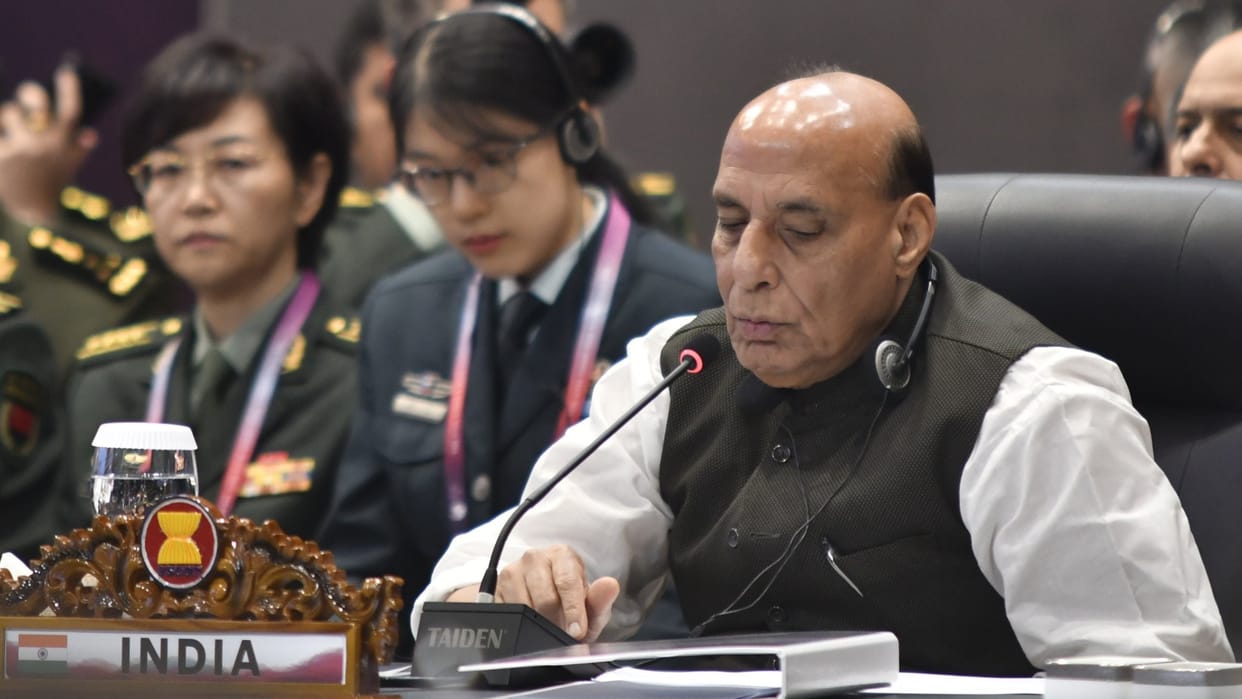 Rajnath said that India committed to unimpeded lawful commerce in international waters