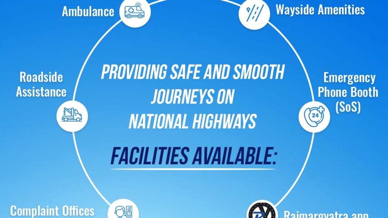 anyone can take advantage of five facilities while traveling on the National Highway, know the details