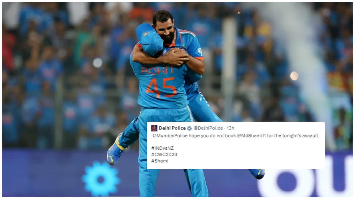 WC 2023: 'Hope no case has been registered against Shami?', Delhi Police questions, Mumbai Police funny answer