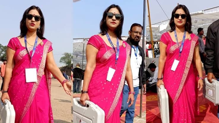 MP Election 2023: Seeing the style of this polling worker, people said – wow, what a thing!