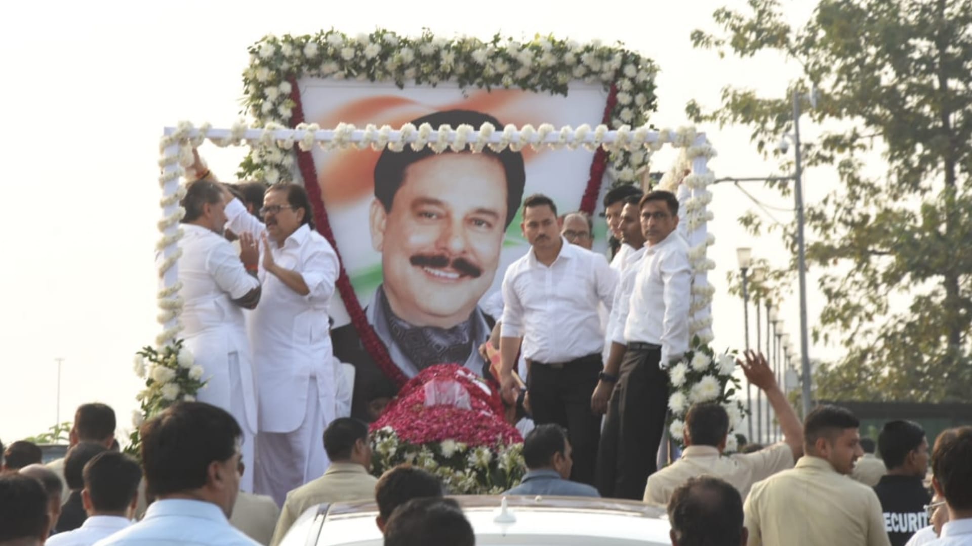 Cremation of Subrata Rai in Bhainsakund Lucknow.