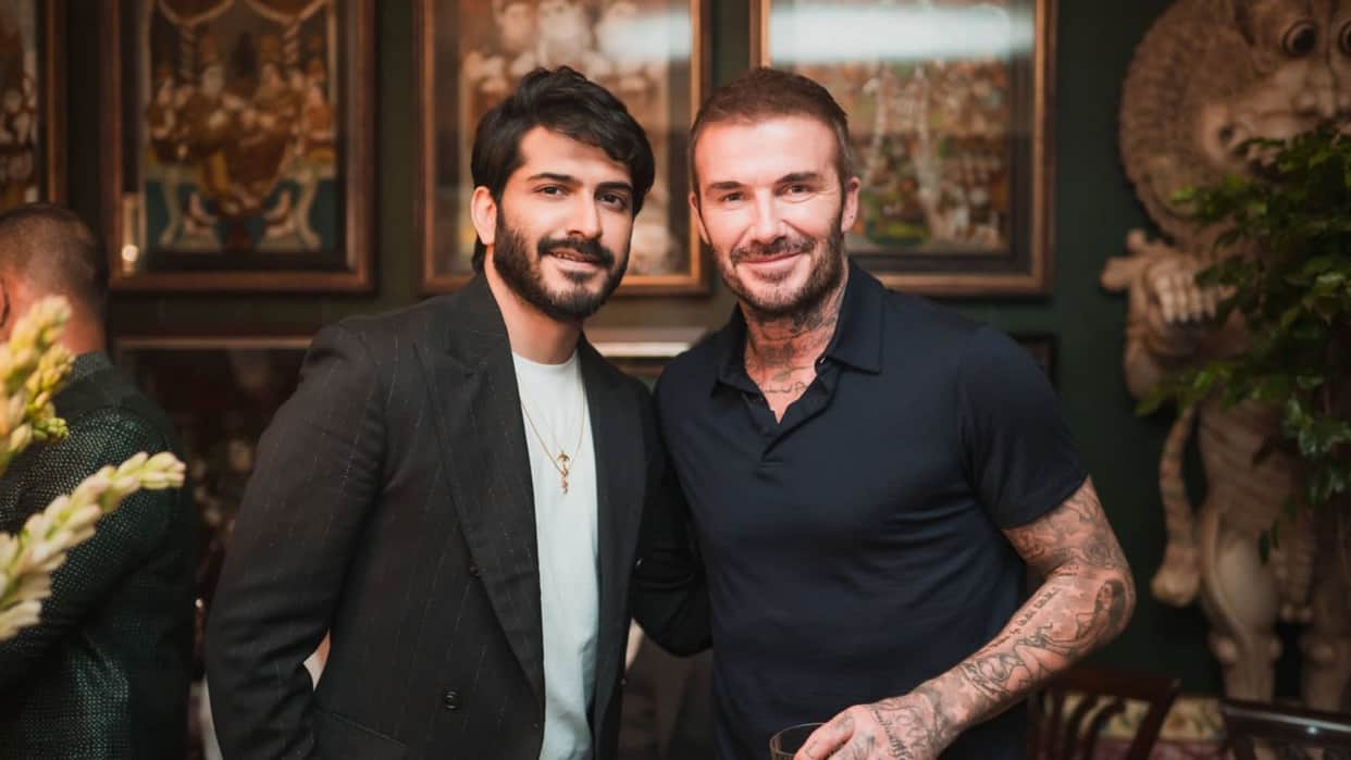 Man tried to troll Harsh Varrdhan Kapoor over photo with David Beckham actor gave a befitting reply