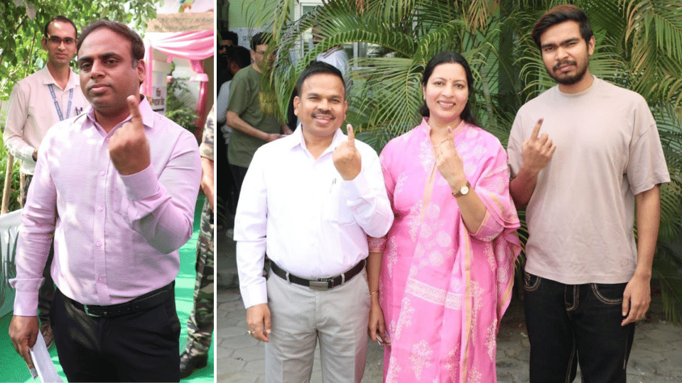 indore election voting kailash vijayvargiya sanjay shukla jitu patwari ramesh mendola