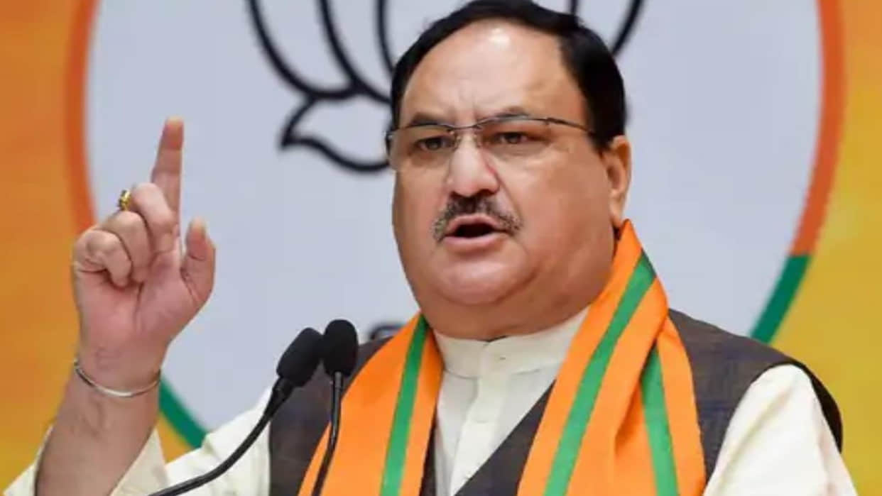 JP Nadda says that congress and INDIA allies concerned only about securing votes in name of caste census
