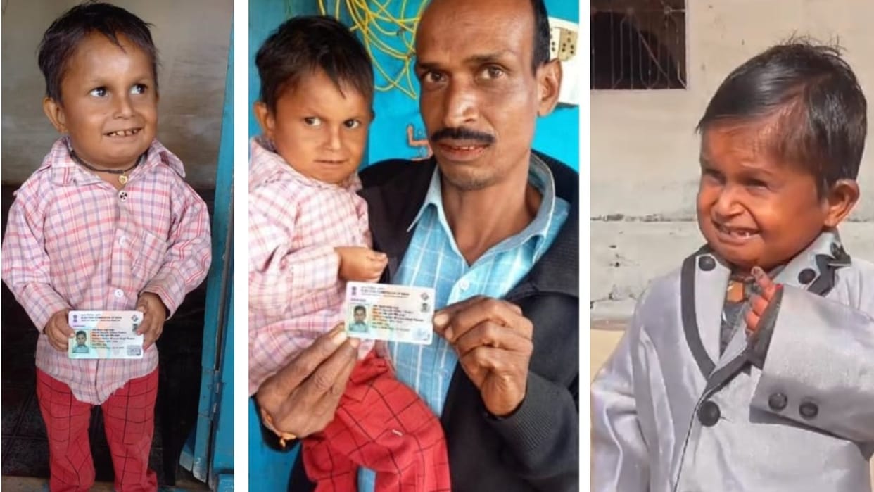MP Election: 30 inch new voter cast his vote and performed his duty with his feet