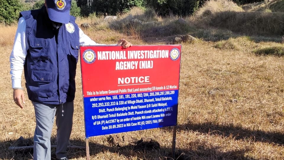 jammu kashmir: NIA attaches immovable property of UAPA case accused in Poonch mendhar