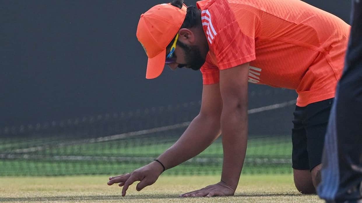 IND vs AUS Final Rohit Sharma inspected Ahmedabad pitch Team India practiced India vs Australia wc 2023