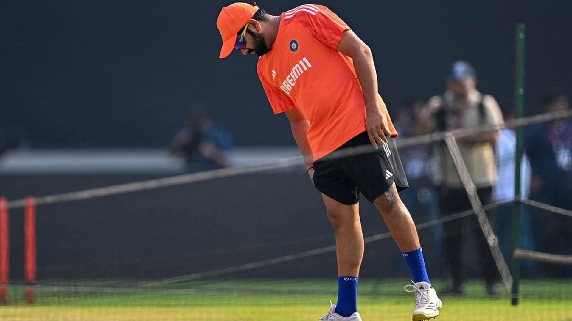 IND vs AUS Final Rohit Sharma inspected Ahmedabad pitch Team India practiced India vs Australia wc 2023