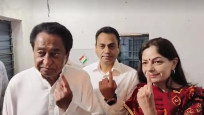 MP Election 2023: Shivraj singh voted in Jait, Kamal Nath voted in Shikarpur, see photos