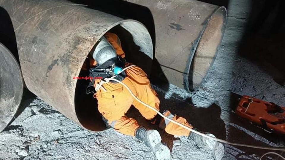 Uttarkashi Tunnel Collapse: Silkyara Rescue Operation seventh day Work stopped after 22 meters of drilling